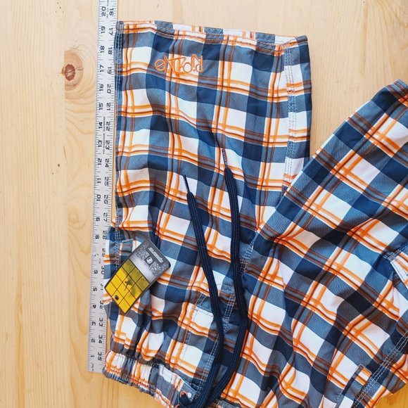 🎀 3/$30 NWT! Ripzone Boy's L Swim Trunks Orange /Grey Combo (3753) - Picture 11 of 11